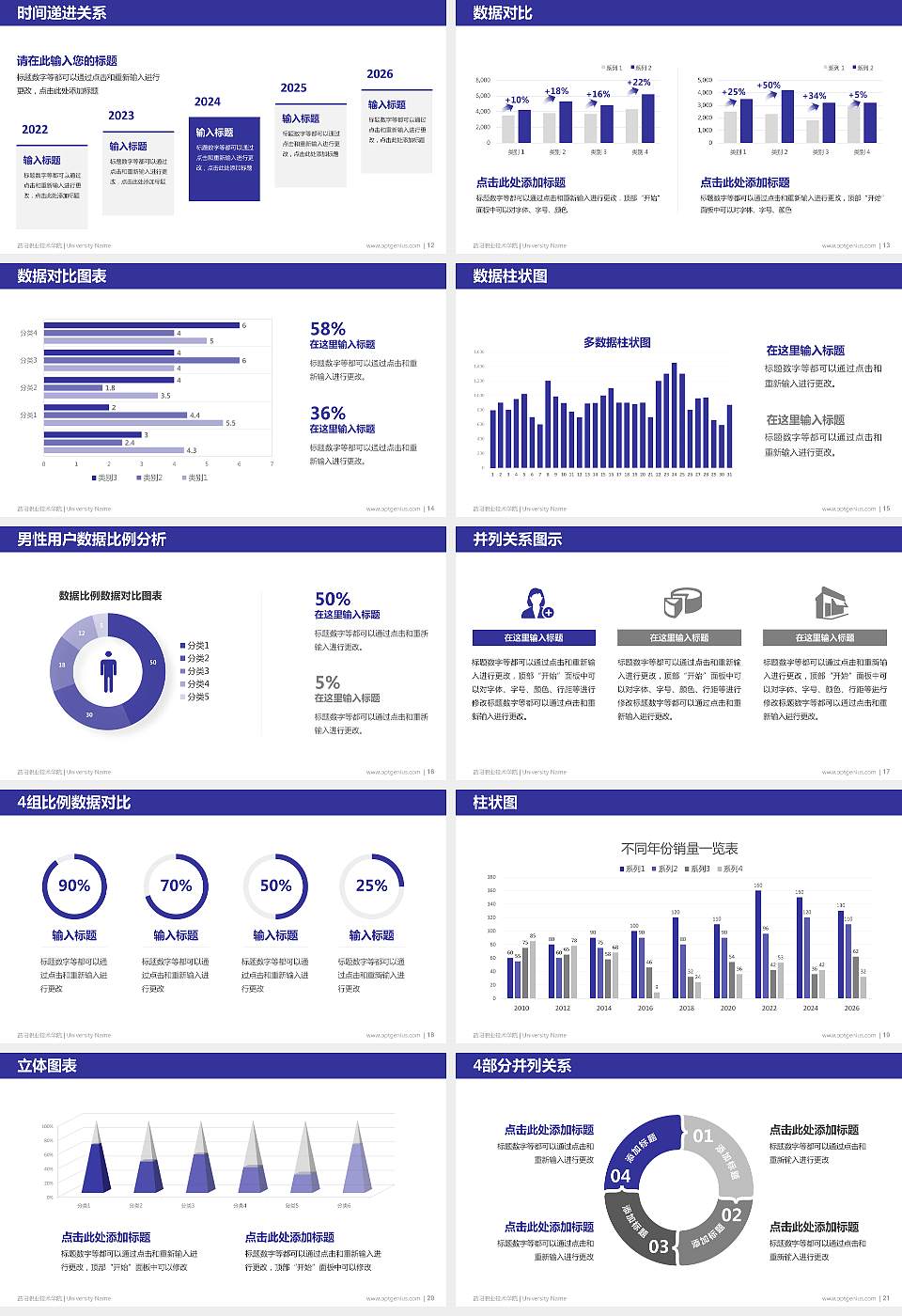 益阳职业技术学院硕士研究生/本科生毕业论文答辩/开题报告通用PPT模板下载16:9格式幻灯片预览图3