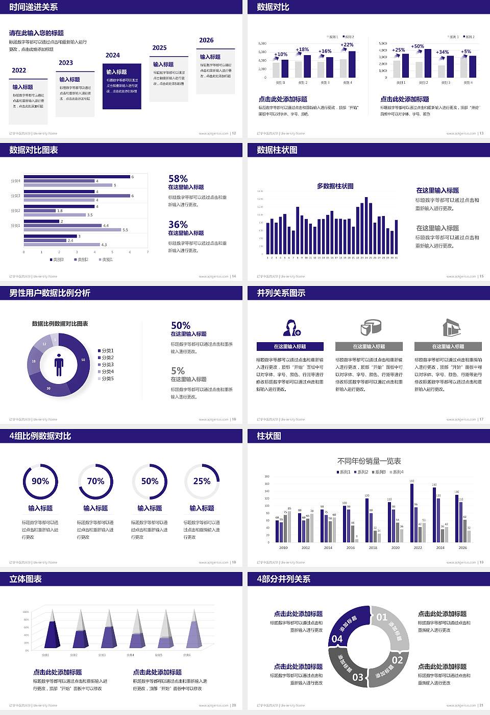 辽宁中医药大学硕士研究生/本科生毕业论文答辩/开题报告通用PPT模板下载16:9格式幻灯片预览图3