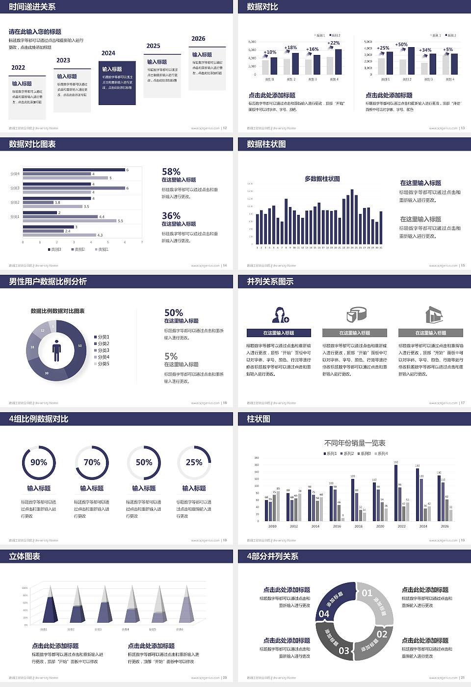 贵州工贸职业学院硕士研究生/本科生毕业论文答辩/开题报告通用PPT模板下载16:9格式幻灯片预览图3