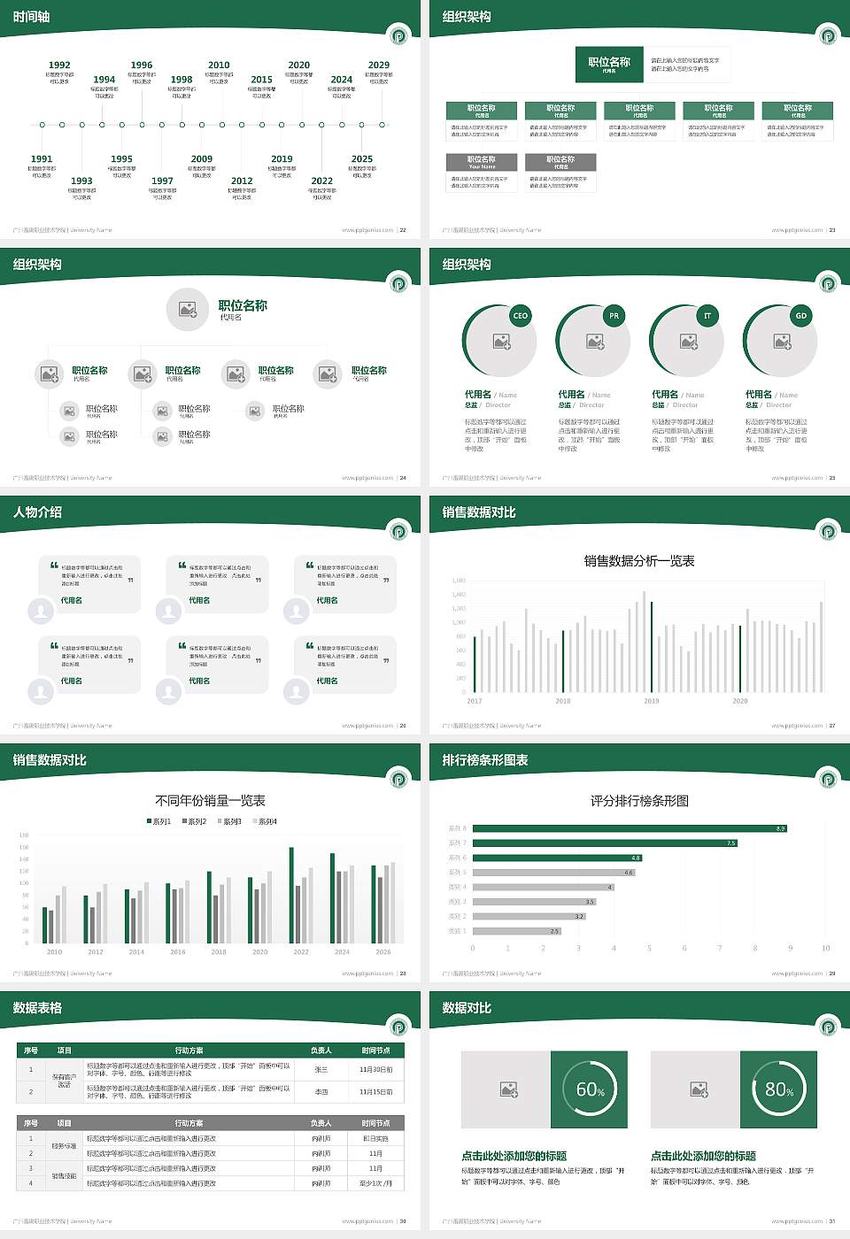 广州番禺职业技术学院学术汇报/学术交流研讨会通用PPT模板下载16:9格式幻灯片预览图4