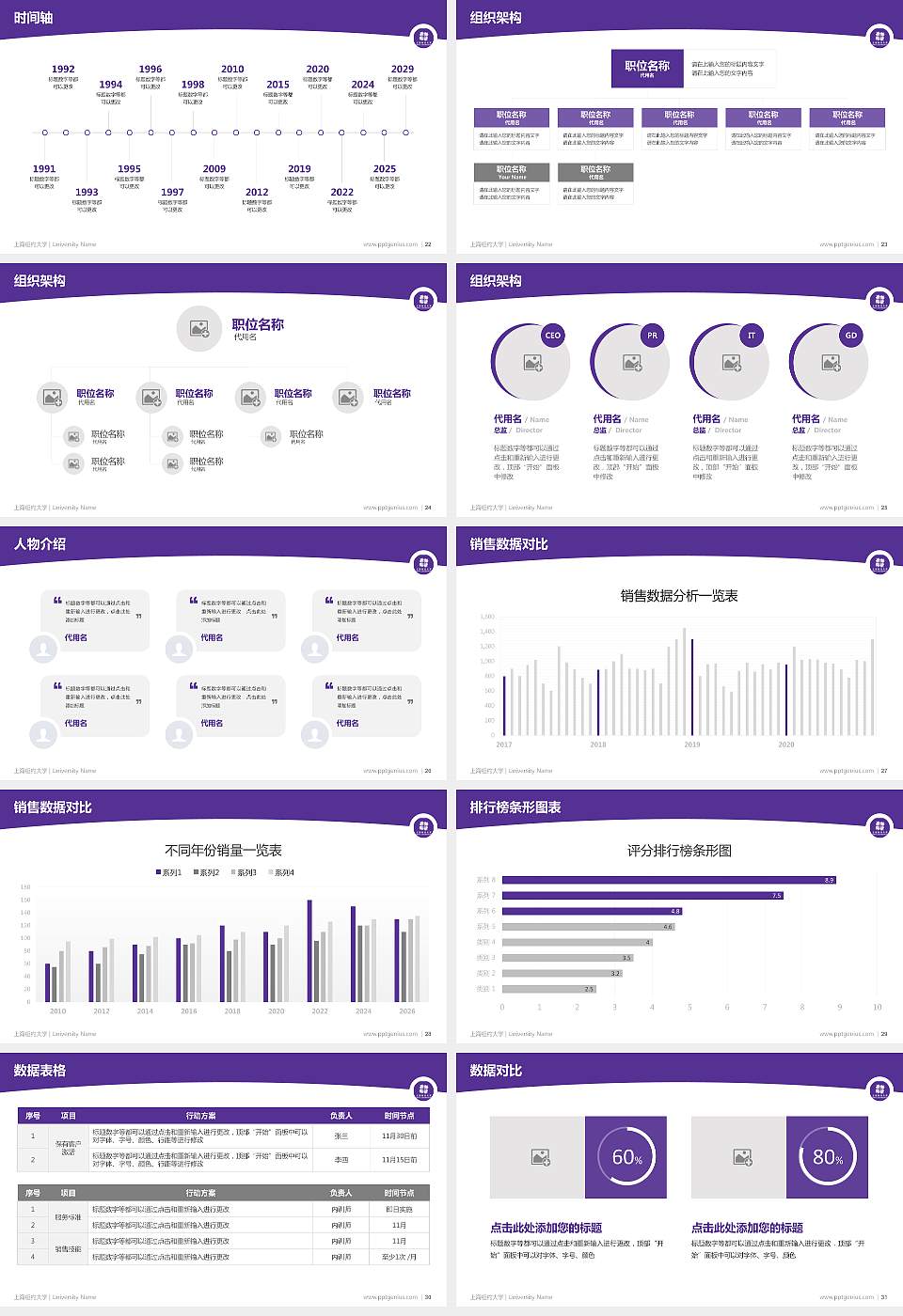 上海纽约大学学术汇报/学术交流研讨会通用PPT模板下载16:9格式幻灯片预览图4