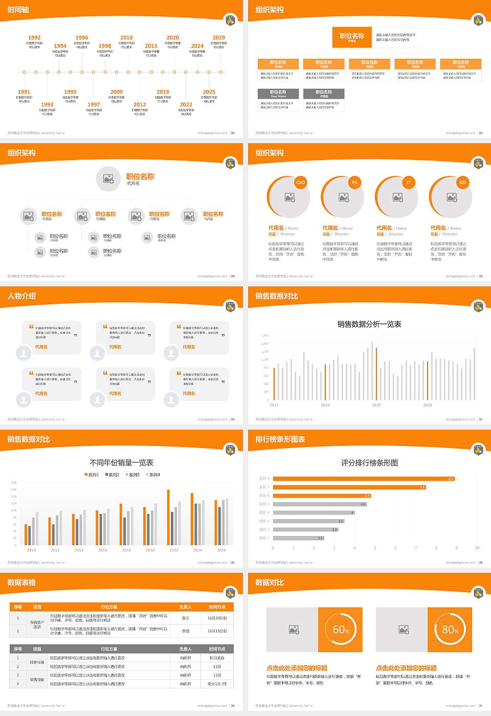 天津商业大学宝德学院学术汇报/学术交流研讨会通用PPT模板下载16:9格式幻灯片预览图4