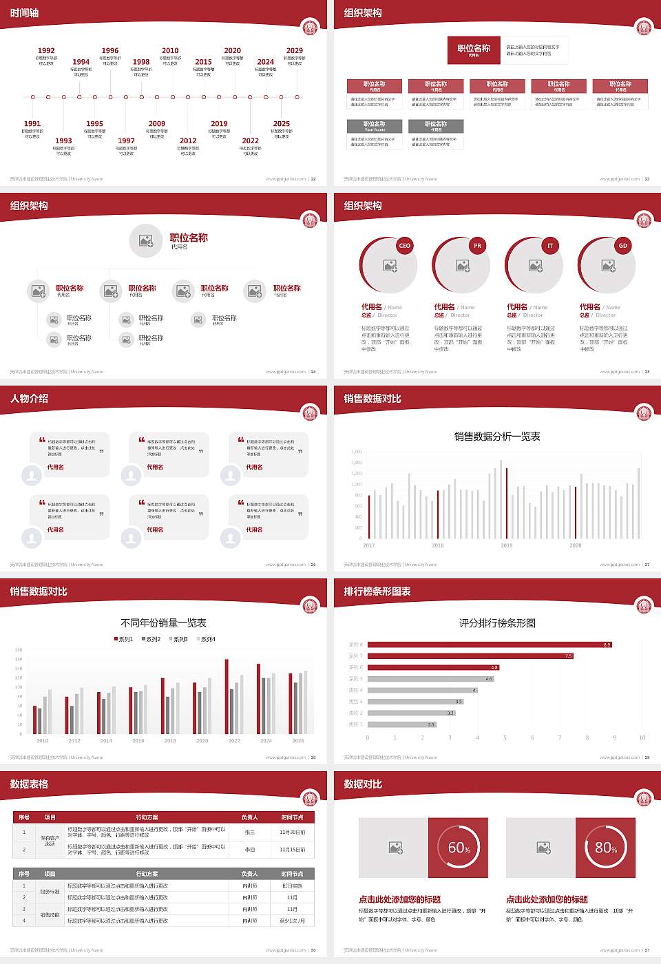 天津城市建设管理职业技术学院学术汇报/学术交流研讨会通用PPT模板下载16:9格式幻灯片预览图4