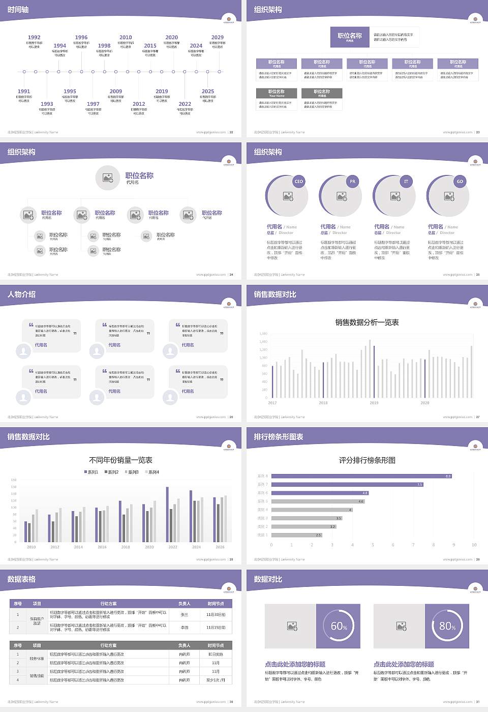 北京经贸职业学院学术汇报/学术交流研讨会通用PPT模板下载16:9格式幻灯片预览图4