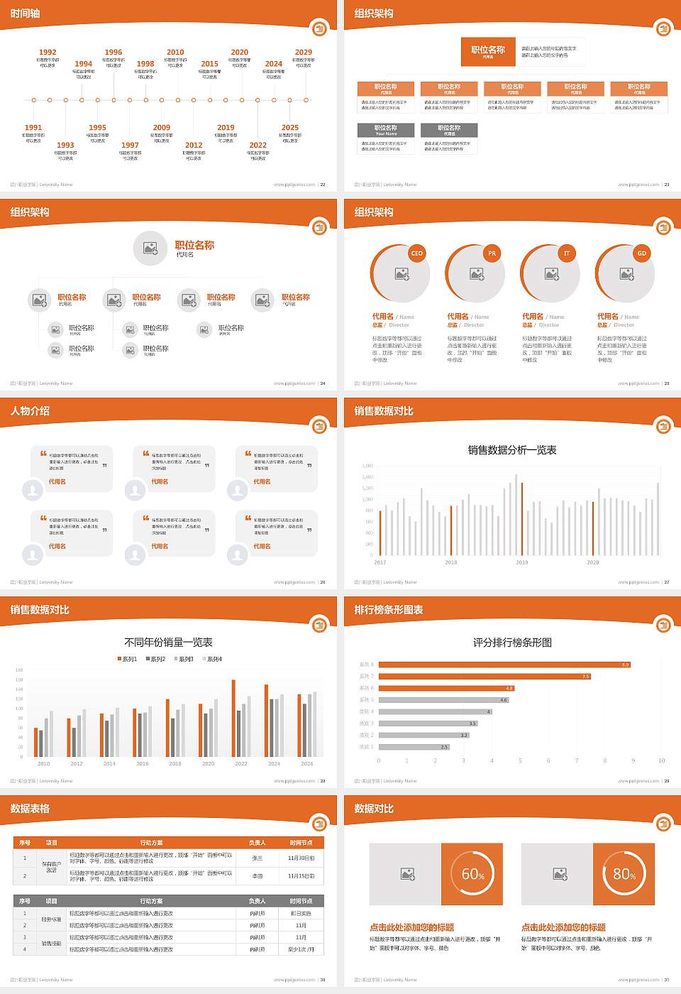 滨州职业学院学术汇报/学术交流研讨会通用PPT模板下载16:9格式幻灯片预览图4