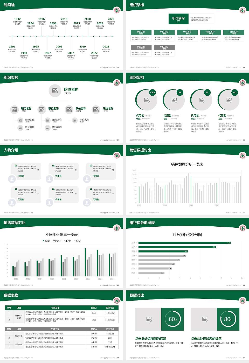 安徽医学高等专科学校学术汇报/学术交流研讨会通用PPT模板下载16:9格式幻灯片预览图4