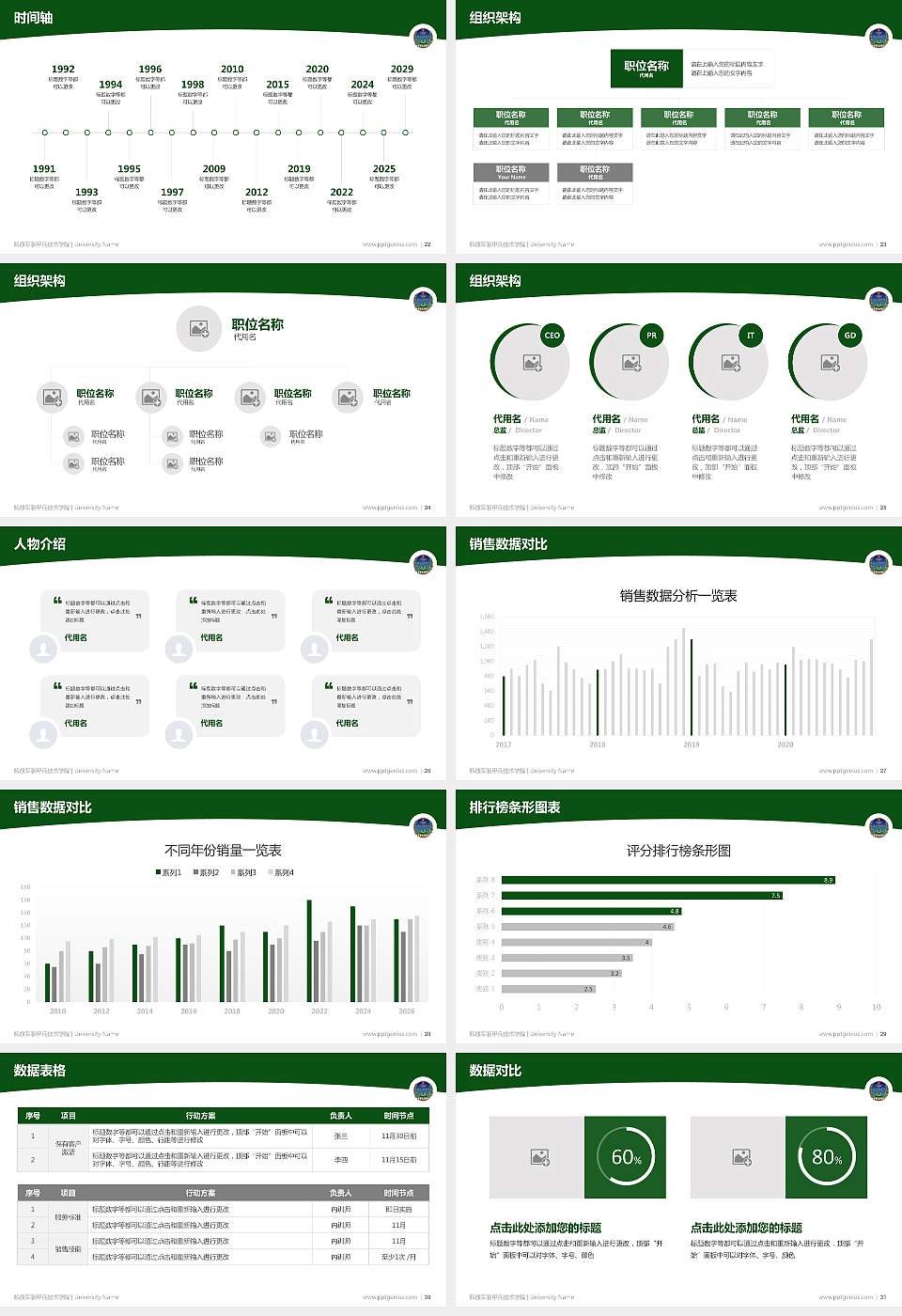 解放军装甲兵技术学院学术汇报/学术交流研讨会通用PPT模板下载16:9格式幻灯片预览图4