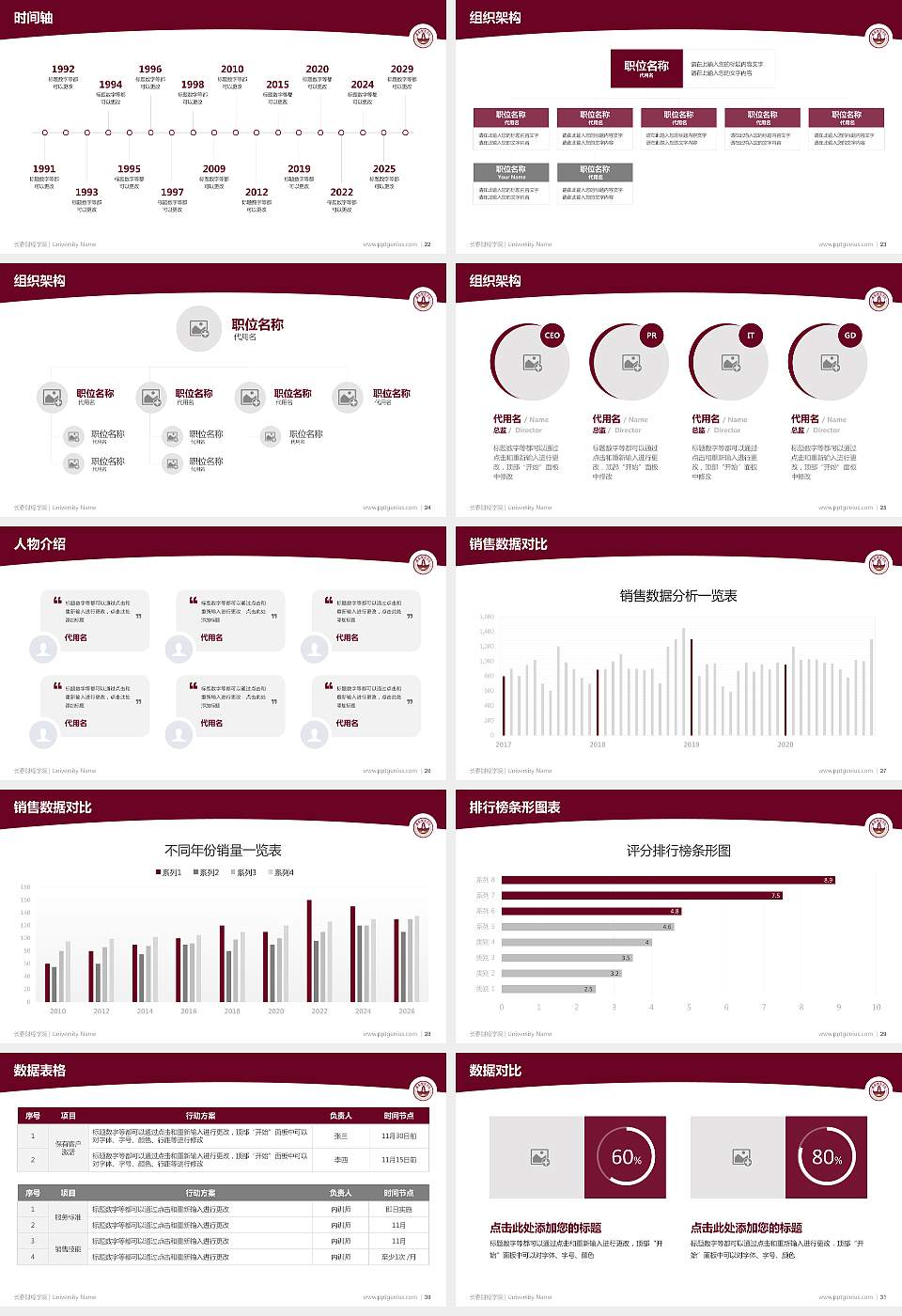 长春财经学院学术汇报/学术交流研讨会通用PPT模板下载16:9格式幻灯片预览图4