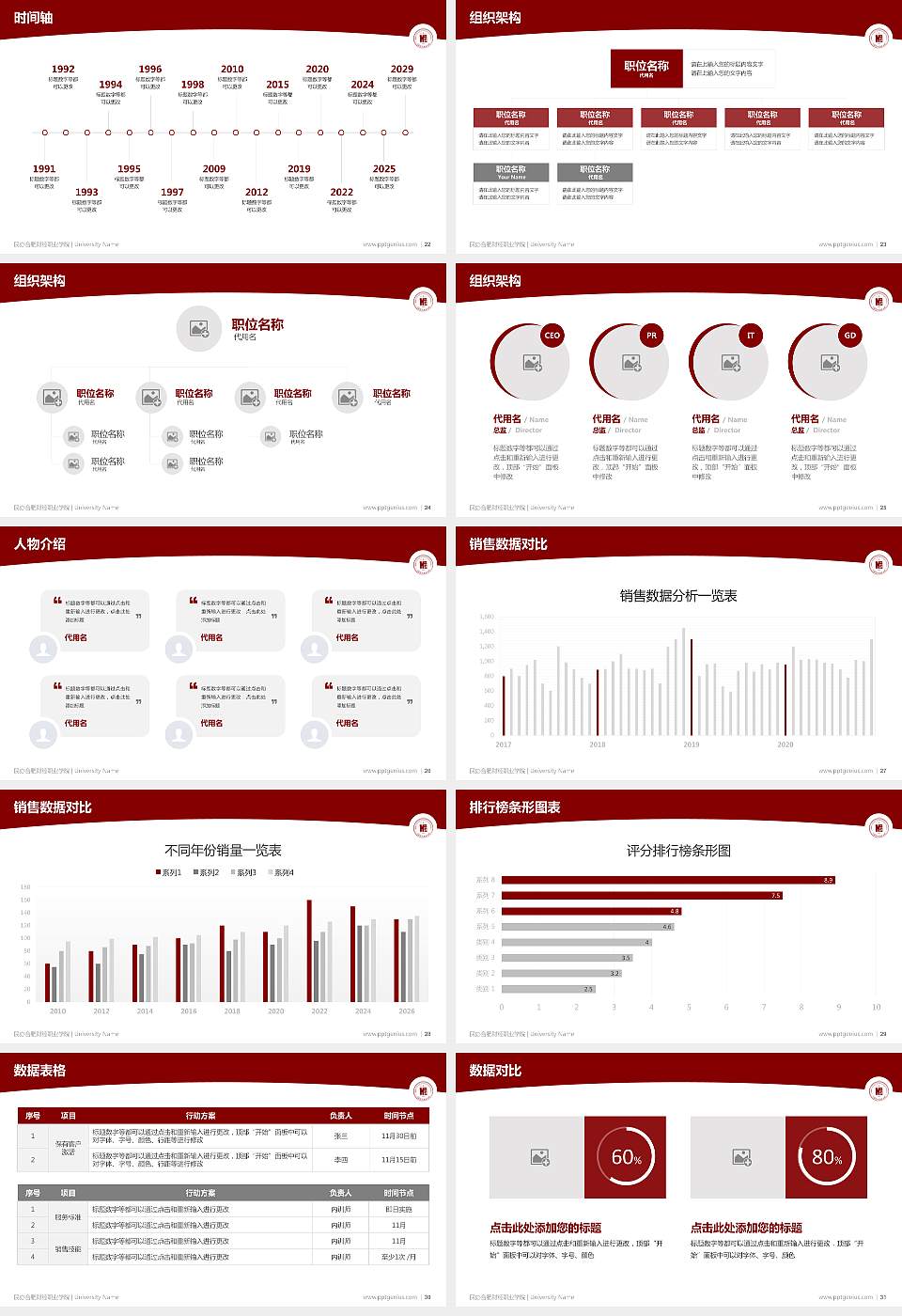 民办合肥财经职业学院学术汇报/学术交流研讨会通用PPT模板下载16:9格式幻灯片预览图4