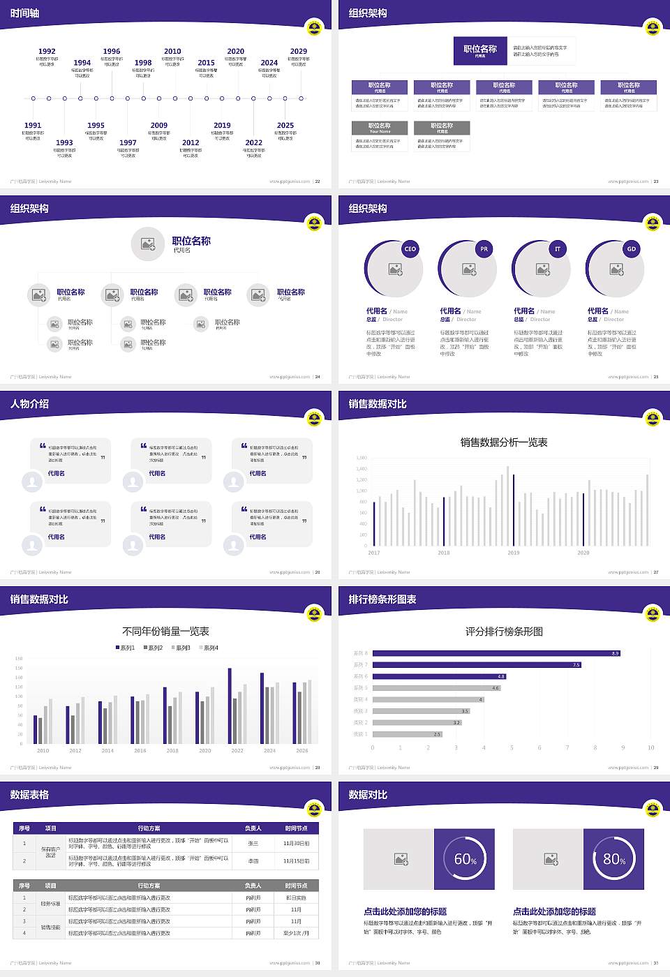 广州航海学院学术汇报/学术交流研讨会通用PPT模板下载16:9格式幻灯片预览图4