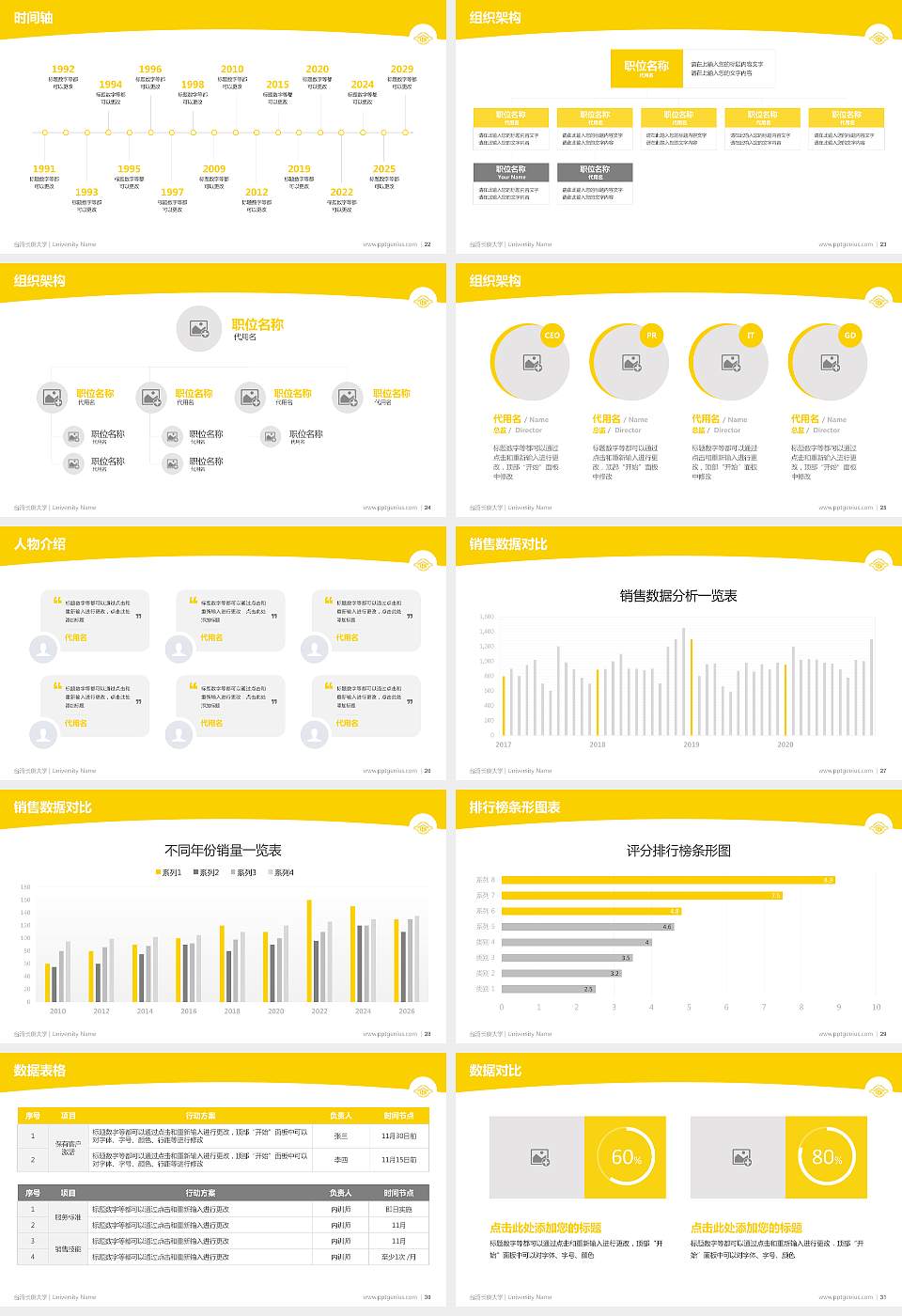 台湾长庚大学学术汇报/学术交流研讨会通用PPT模板下载16:9格式幻灯片预览图4