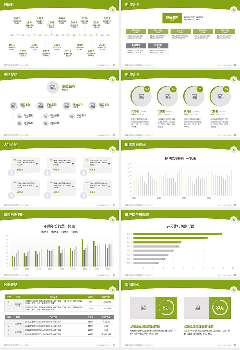上海济光职业技术学院学术汇报/学术交流研讨会通用PPT模板下载16:9格式幻灯片预览图4