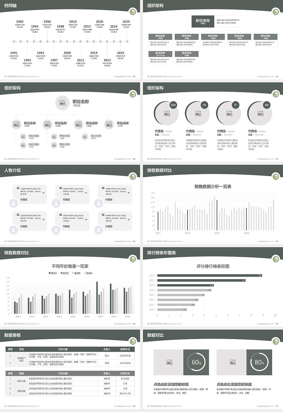 四川中医药高等专科学校学术汇报/学术交流研讨会通用PPT模板下载16:9格式幻灯片预览图4