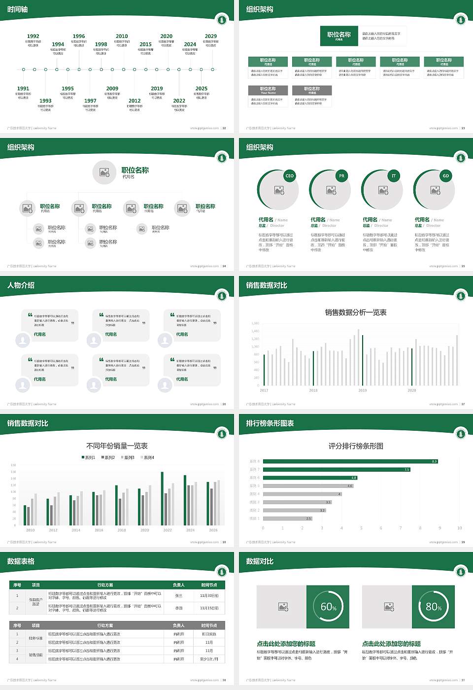 广东技术师范大学学术汇报/学术交流研讨会通用PPT模板下载16:9格式幻灯片预览图4