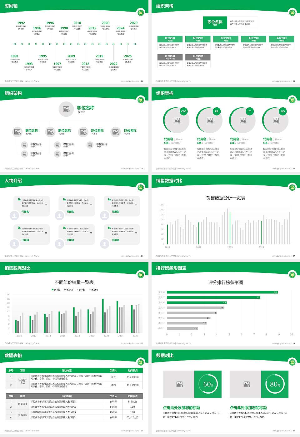 安徽粮食工程职业学院学术汇报/学术交流研讨会通用PPT模板下载16:9格式幻灯片预览图4