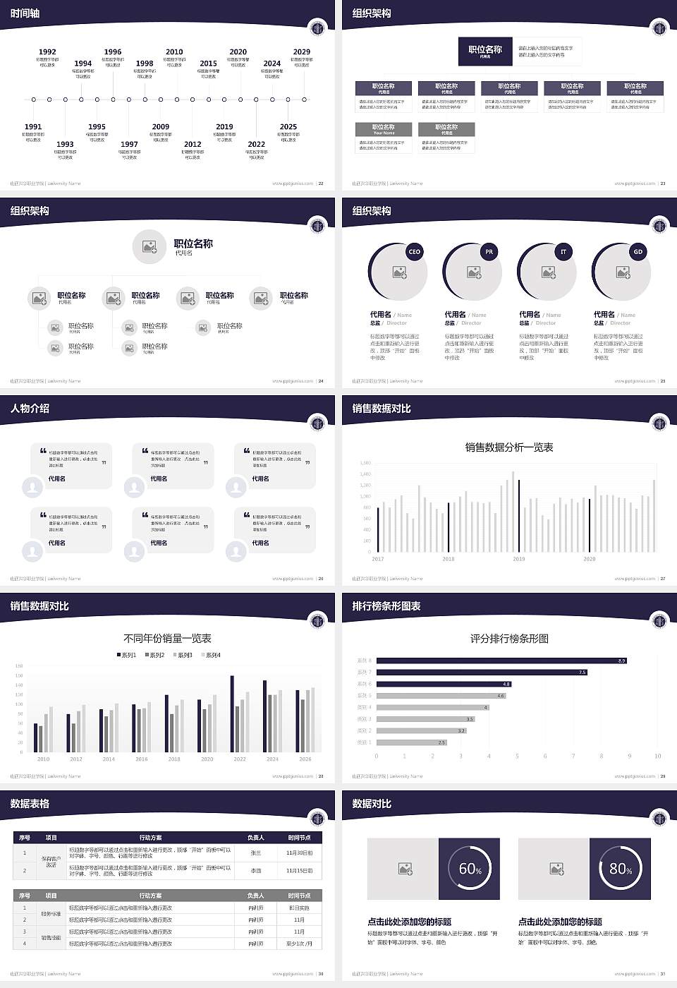 山西兴华职业学院学术汇报/学术交流研讨会通用PPT模板下载16:9格式幻灯片预览图4