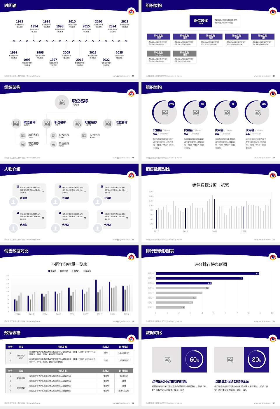 云南国防工业职业技术学院学术汇报/学术交流研讨会通用PPT模板下载16:9格式幻灯片预览图4
