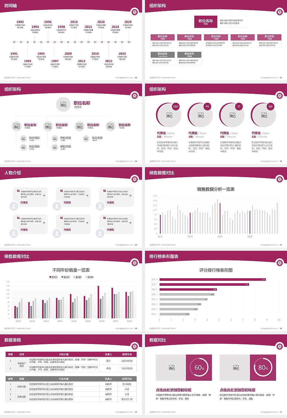 台湾佛光大学学术汇报/学术交流研讨会通用PPT模板下载16:9格式幻灯片预览图4