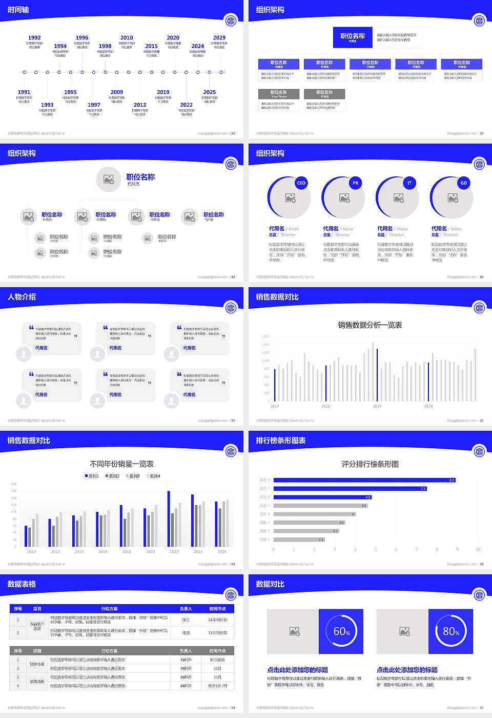 长春信息技术职业学院学术汇报/学术交流研讨会通用PPT模板下载16:9格式幻灯片预览图4