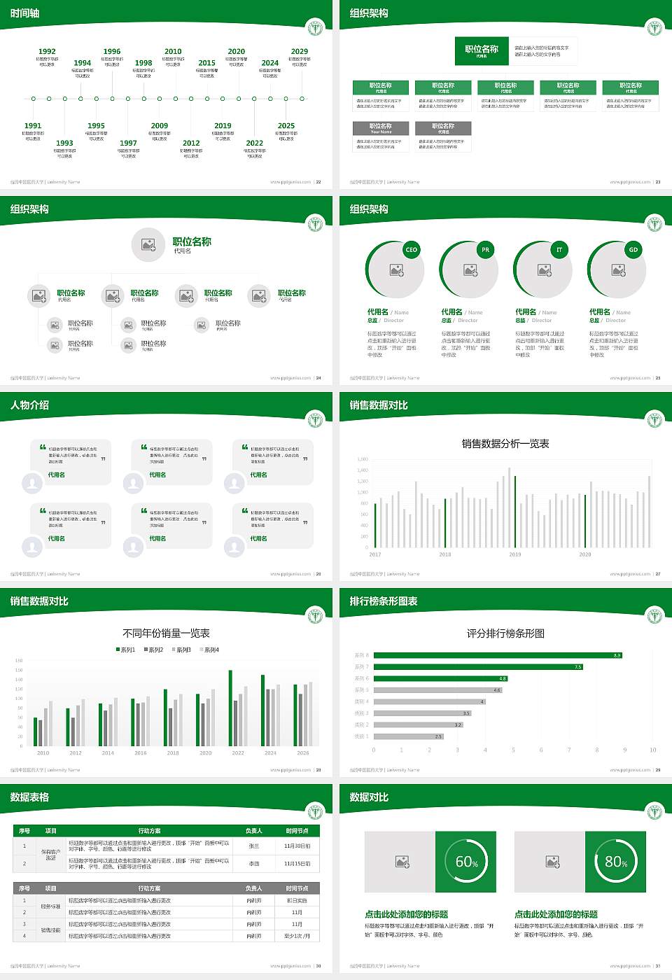 台湾中国医药大学学术汇报/学术交流研讨会通用PPT模板下载16:9格式幻灯片预览图4