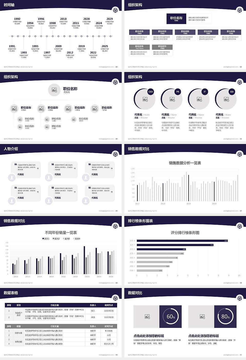吉林工程技术师范学院学术汇报/学术交流研讨会通用PPT模板下载16:9格式幻灯片预览图4