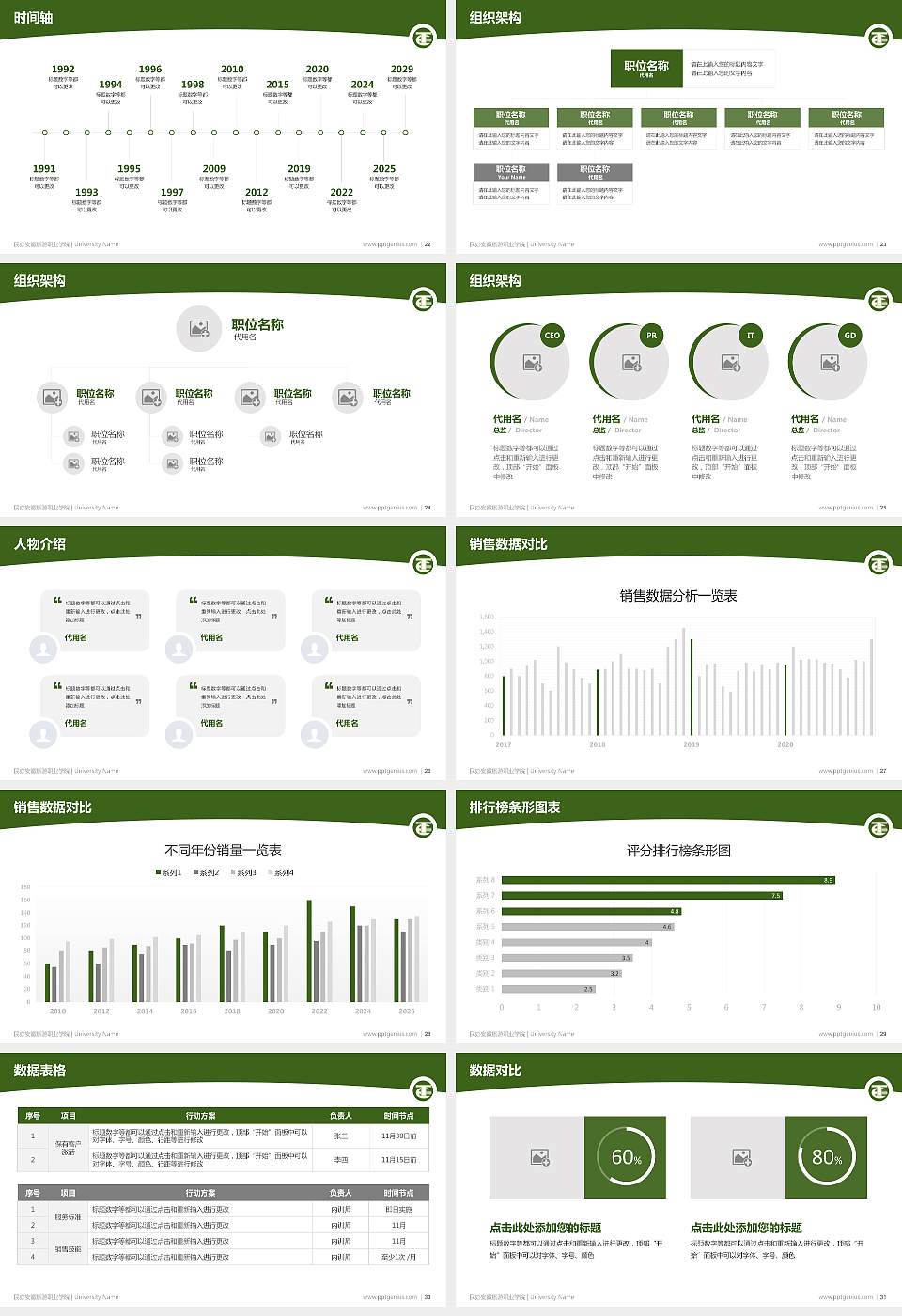 民办安徽旅游职业学院学术汇报/学术交流研讨会通用PPT模板下载16:9格式幻灯片预览图4