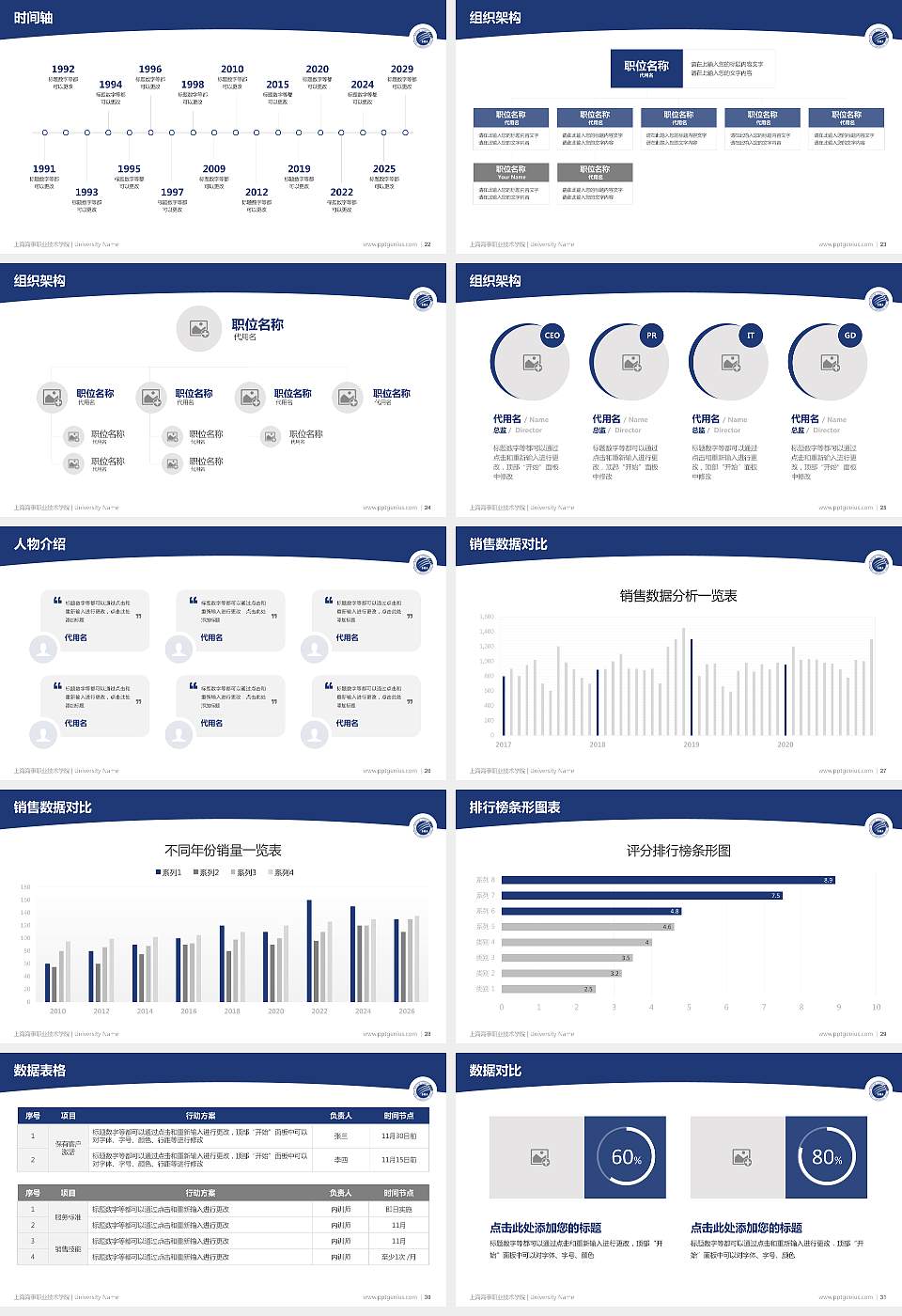 上海海事职业技术学院学术汇报/学术交流研讨会通用PPT模板下载16:9格式幻灯片预览图4