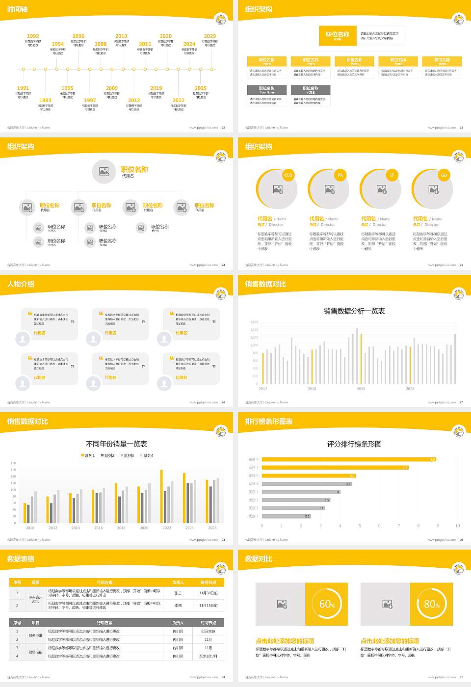 台湾高雄大学学术汇报/学术交流研讨会通用PPT模板下载16:9格式幻灯片预览图4