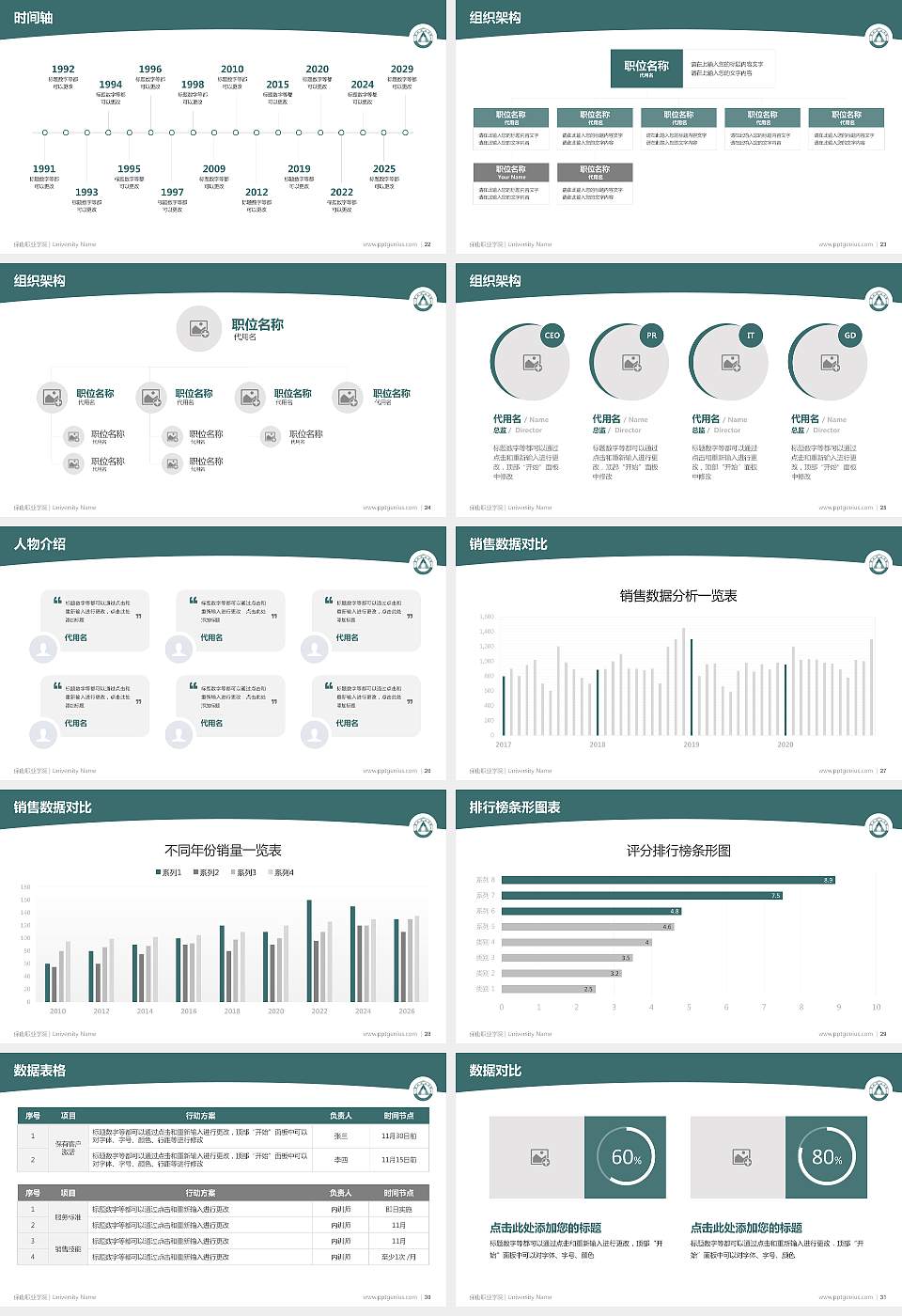 保山职业学院学术汇报/学术交流研讨会通用PPT模板下载16:9格式幻灯片预览图4