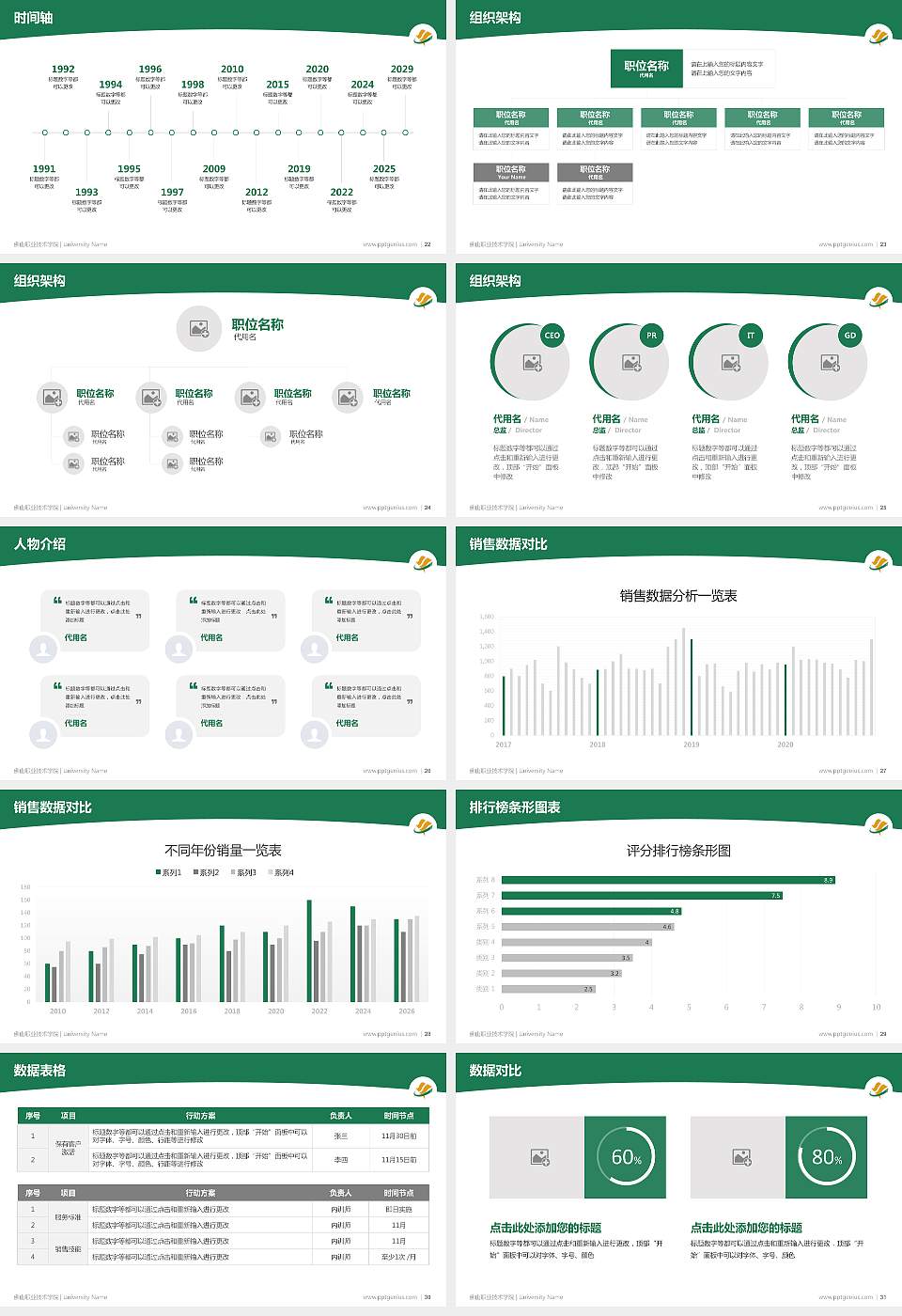 佛山职业技术学院学术汇报/学术交流研讨会通用PPT模板下载16:9格式幻灯片预览图4
