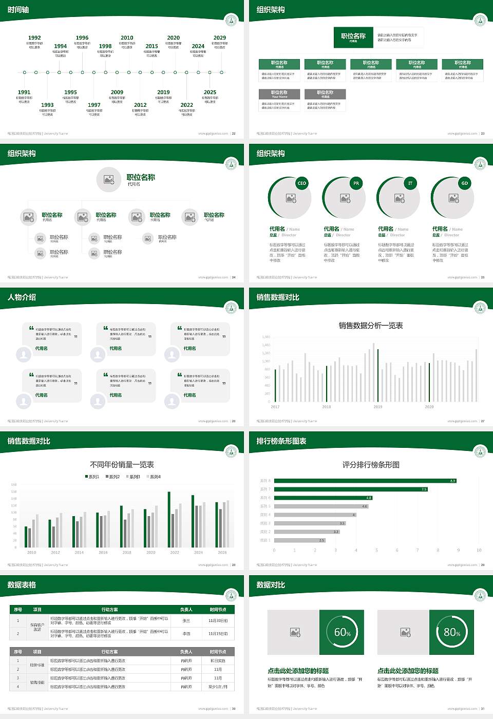 梅河口康美职业技术学院学术汇报/学术交流研讨会通用PPT模板下载16:9格式幻灯片预览图4