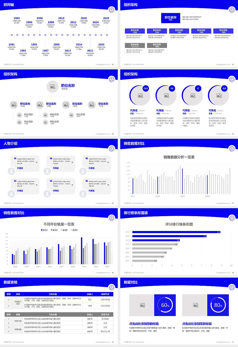 蚌埠医学院学术汇报/学术交流研讨会通用PPT模板下载16:9格式幻灯片预览图4