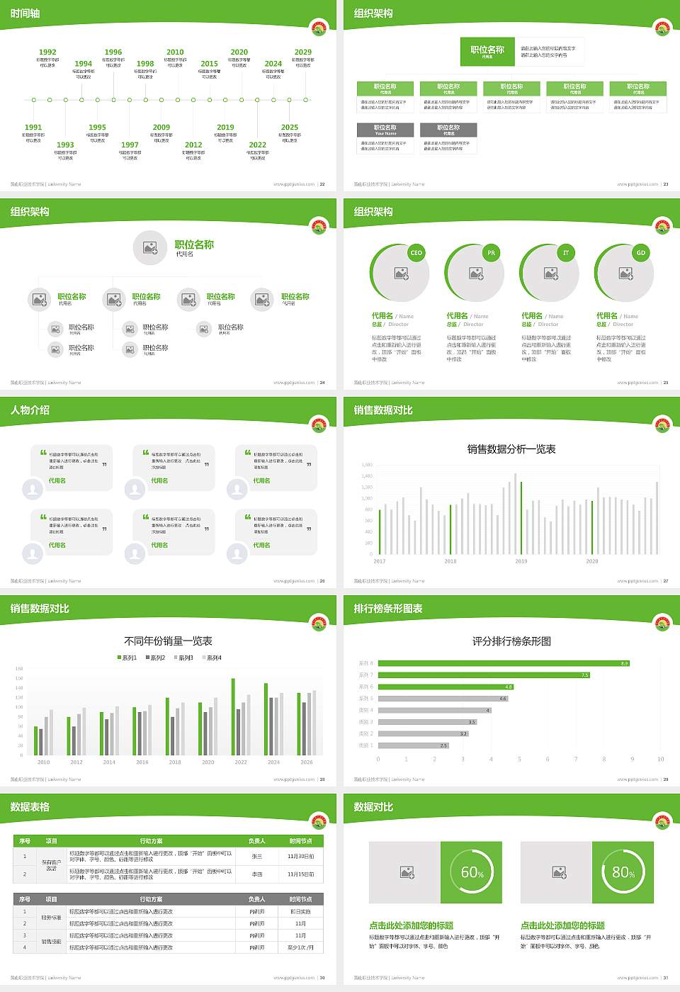 黄山职业技术学院学术汇报/学术交流研讨会通用PPT模板下载16:9格式幻灯片预览图4