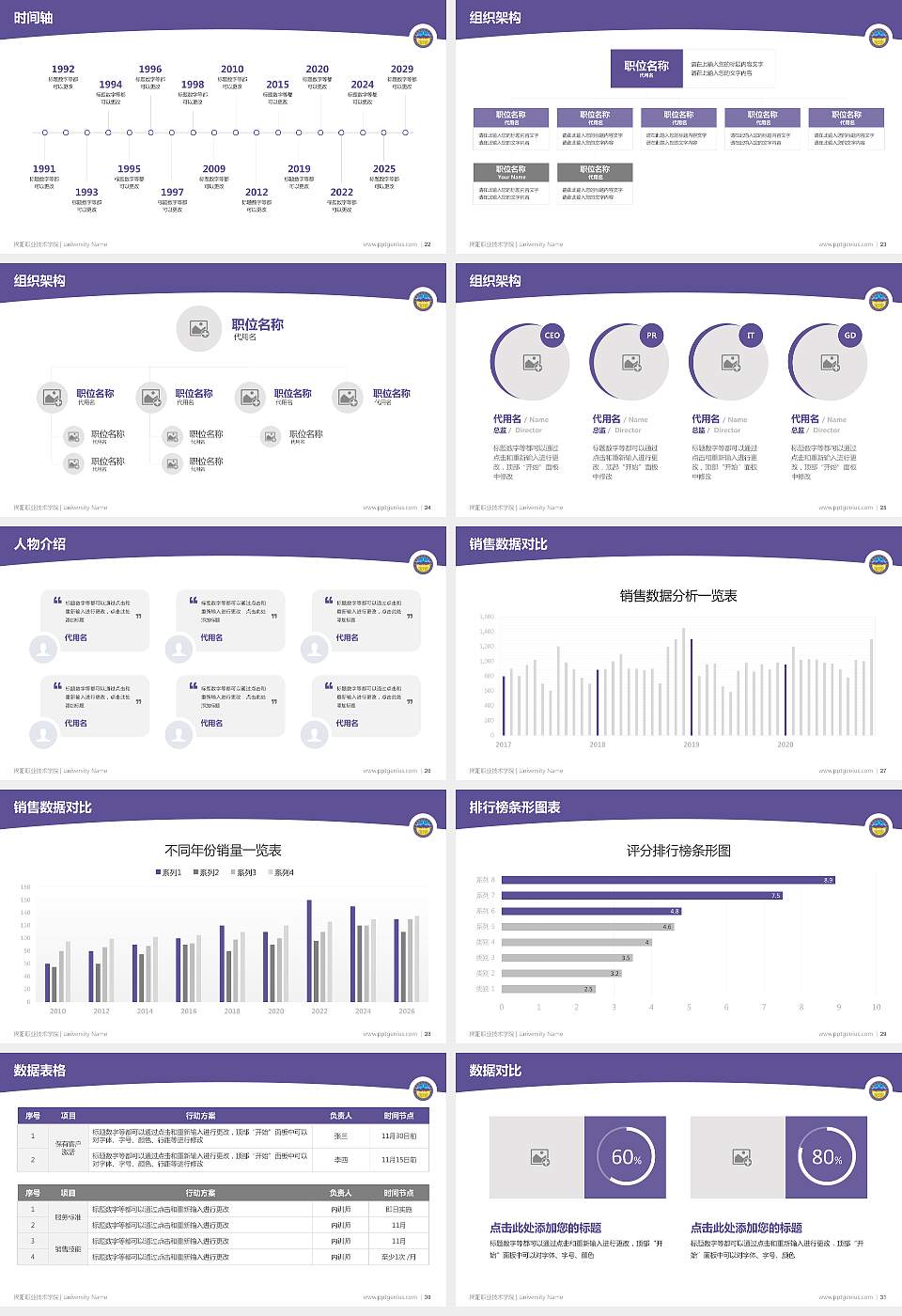 揭阳职业技术学院学术汇报/学术交流研讨会通用PPT模板下载16:9格式幻灯片预览图4