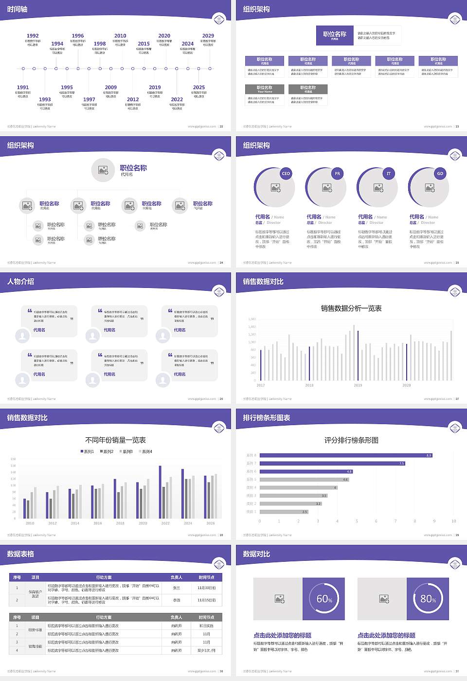 长春东方职业学院学术汇报/学术交流研讨会通用PPT模板下载16:9格式幻灯片预览图4