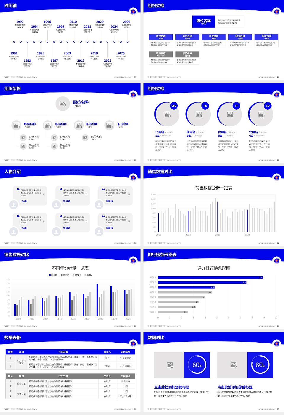 安徽工业职业技术学院学术汇报/学术交流研讨会通用PPT模板下载16:9格式幻灯片预览图4