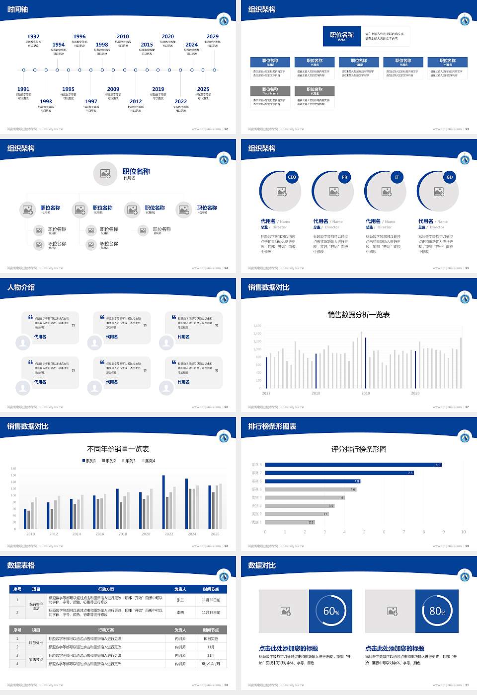 湖南机电职业技术学院学术汇报/学术交流研讨会通用PPT模板下载16:9格式幻灯片预览图4