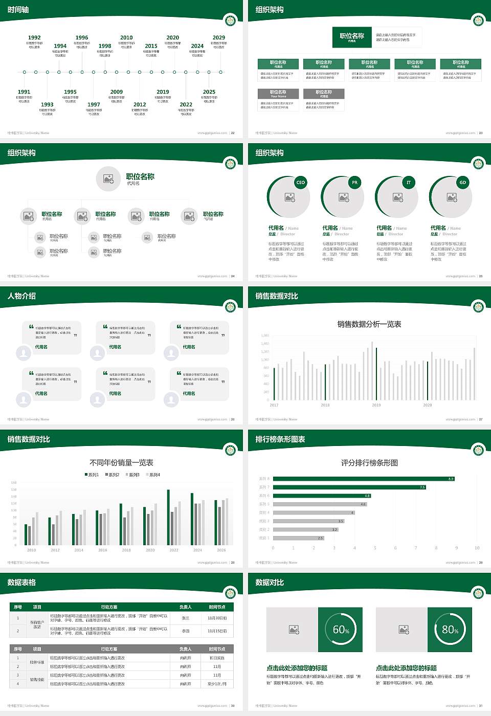 桂林医学院学术汇报/学术交流研讨会通用PPT模板下载16:9格式幻灯片预览图4