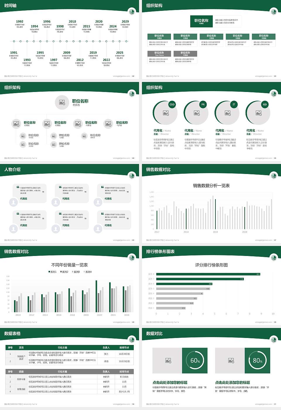 重庆电力高等专科学校学术汇报/学术交流研讨会通用PPT模板下载16:9格式幻灯片预览图4