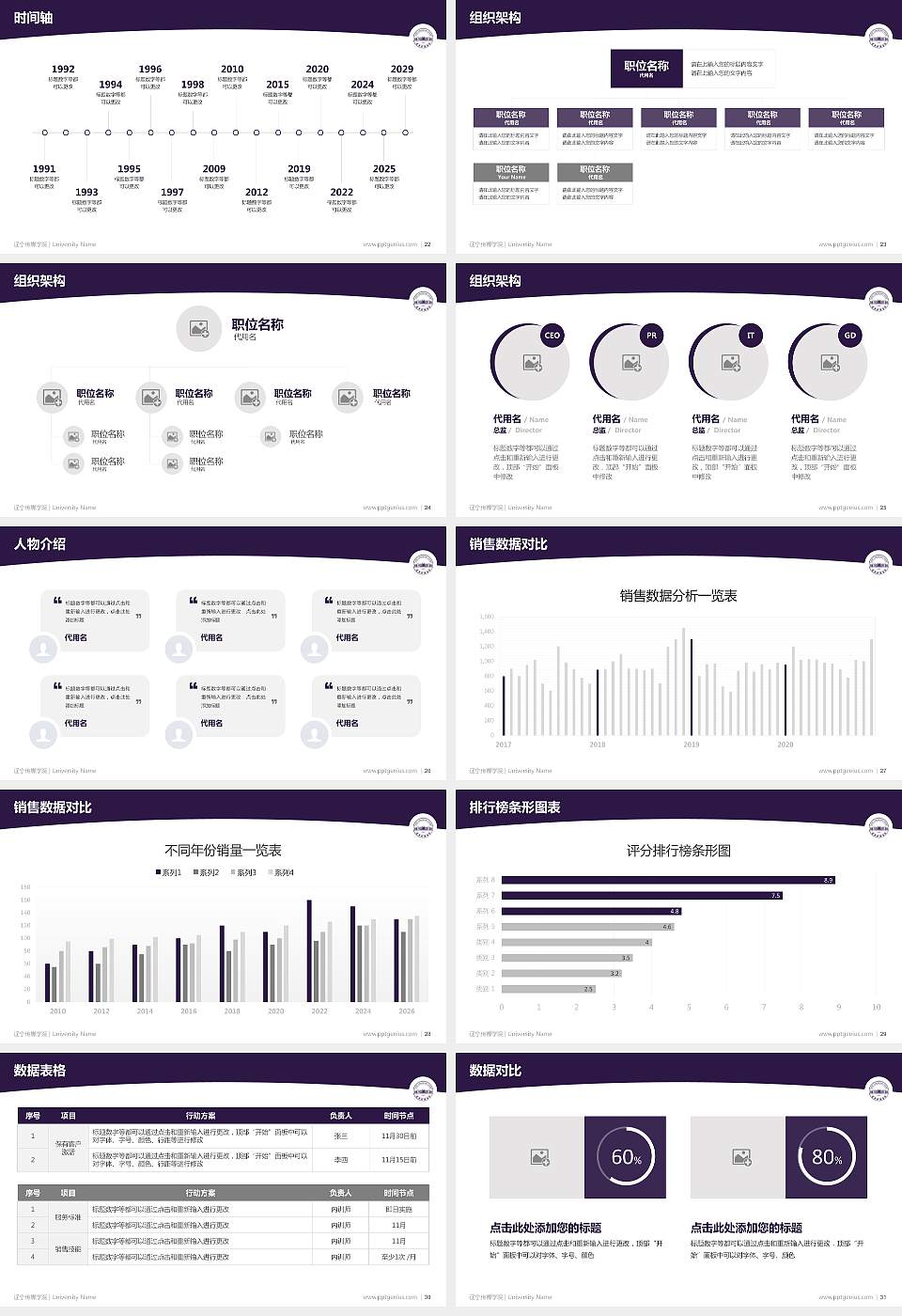 辽宁传媒学院学术汇报/学术交流研讨会通用PPT模板下载16:9格式幻灯片预览图4