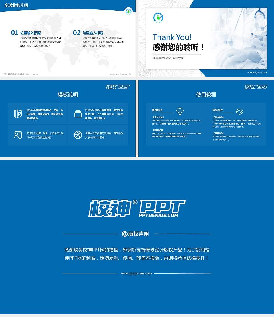 湖南中医药高等专科学校学术汇报/学术交流研讨会通用PPT模板下载16:9格式幻灯片预览图5