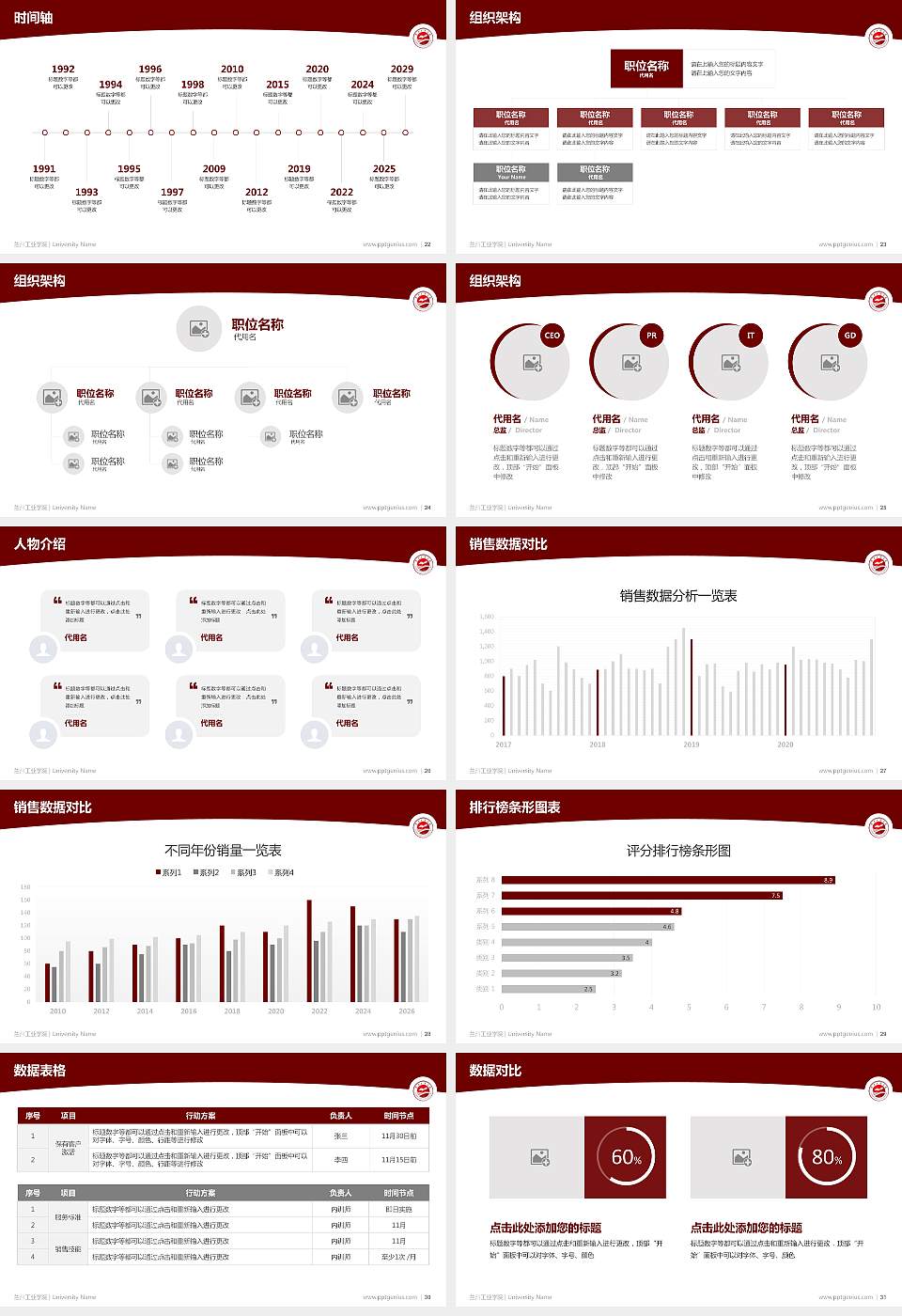 兰州工业学院学术汇报/学术交流研讨会通用PPT模板下载16:9格式幻灯片预览图4