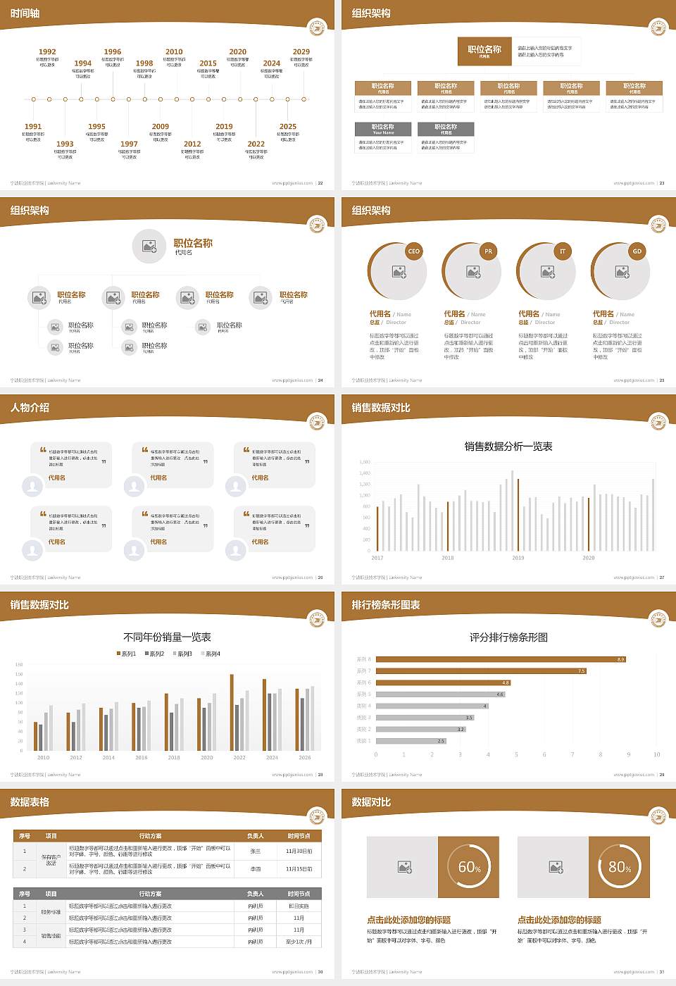 宁波职业技术学院学术汇报/学术交流研讨会通用PPT模板下载16:9格式幻灯片预览图4