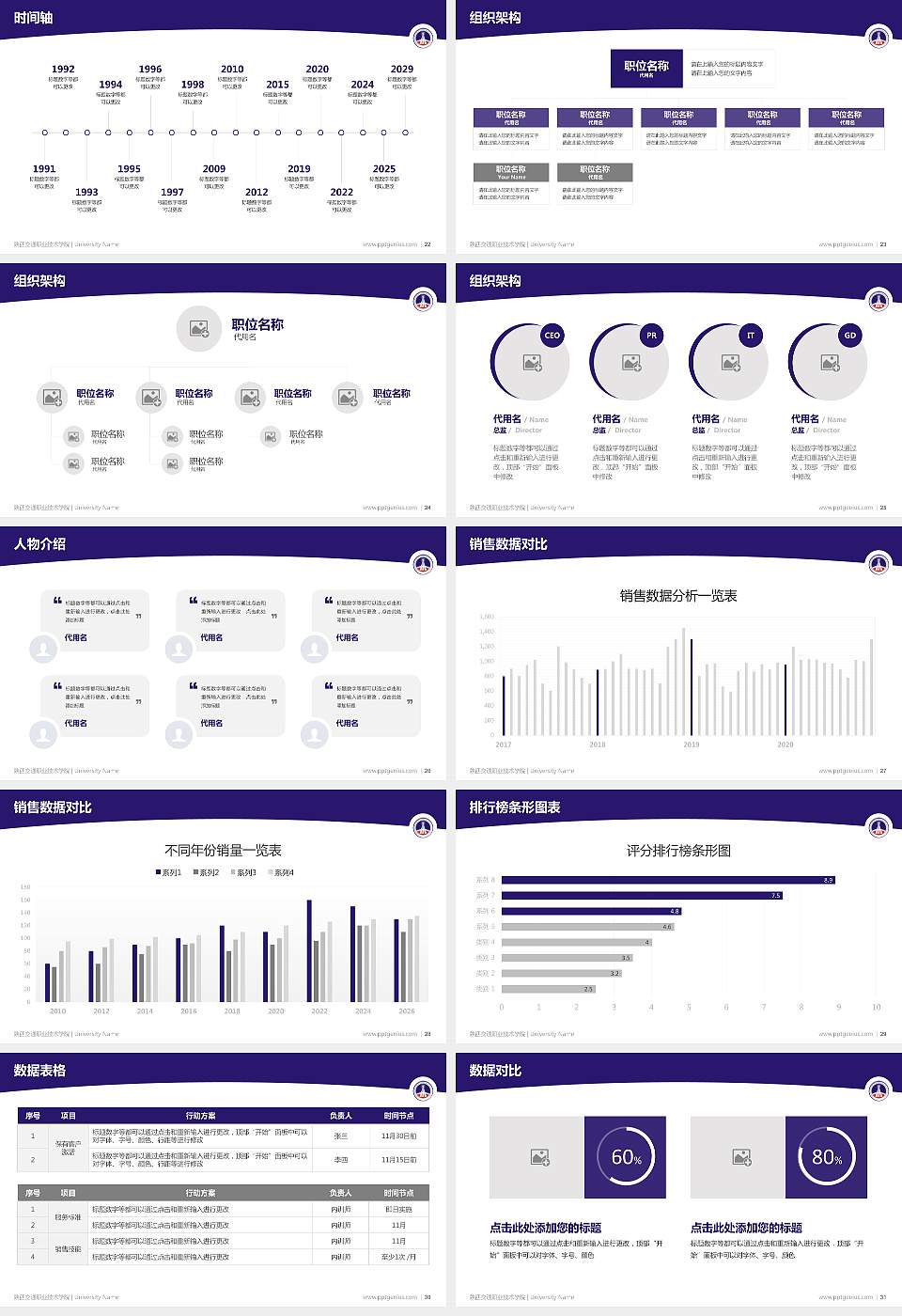 陕西交通职业技术学院学术汇报/学术交流研讨会通用PPT模板下载16:9格式幻灯片预览图4