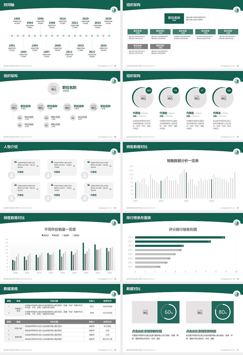 保定电力职业技术学院学术汇报/学术交流研讨会通用PPT模板下载16:9格式幻灯片预览图4
