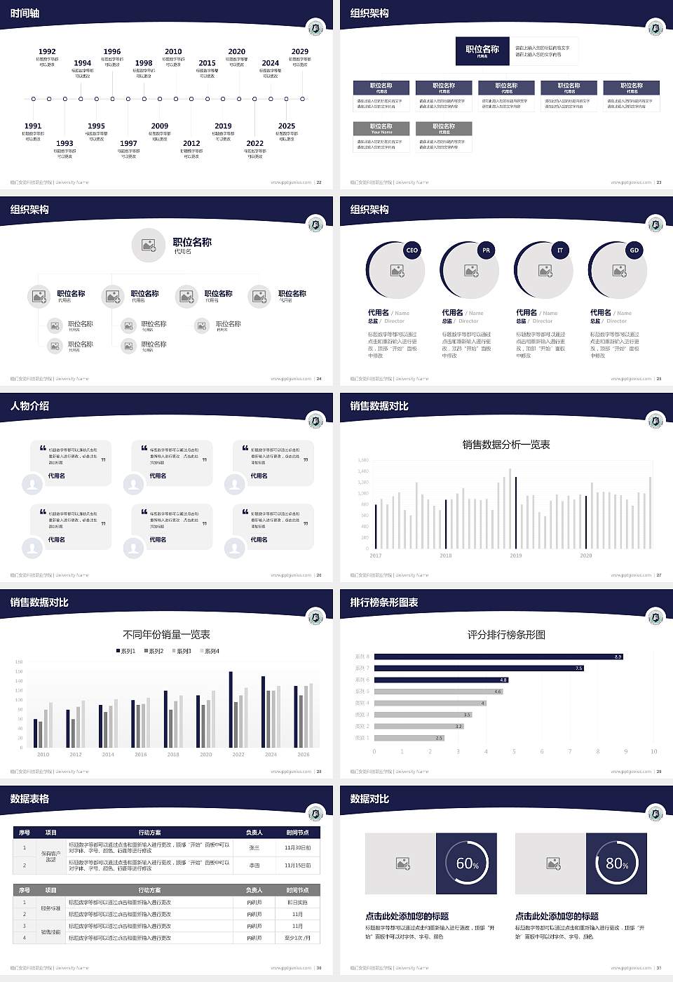 厦门安防科技职业学院学术汇报/学术交流研讨会通用PPT模板下载16:9格式幻灯片预览图4