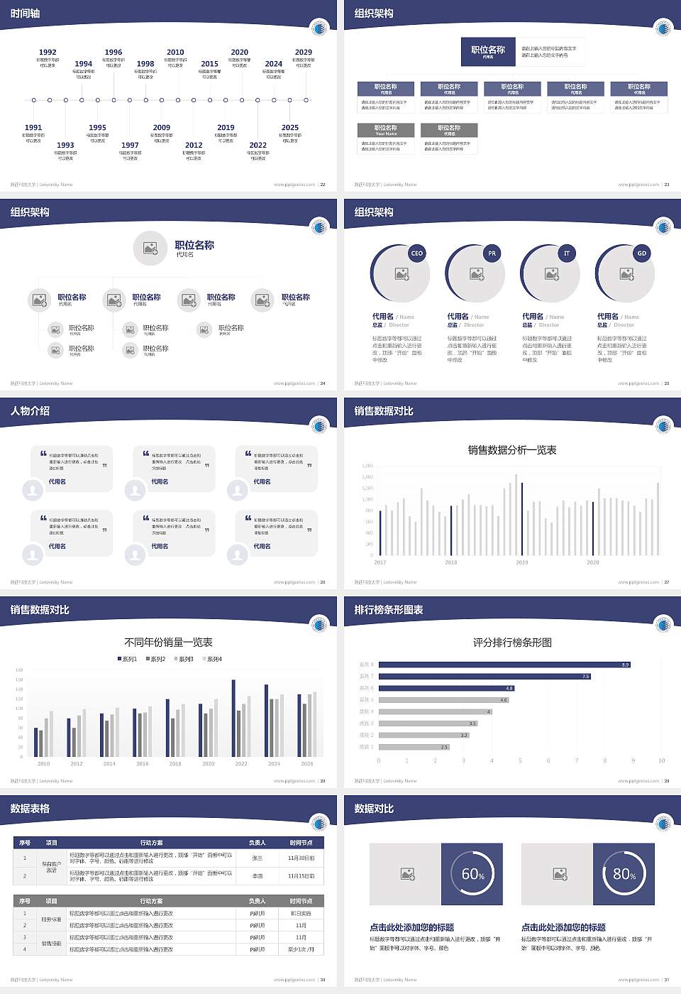 陕西科技大学学术汇报/学术交流研讨会通用PPT模板下载16:9格式幻灯片预览图4