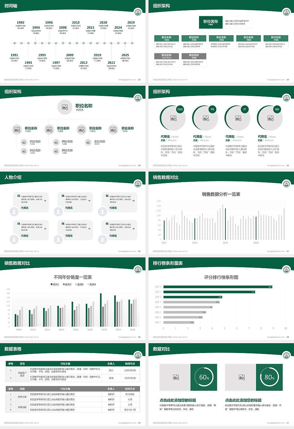 西安城市建设职业学院学术汇报/学术交流研讨会通用PPT模板下载16:9格式幻灯片预览图4