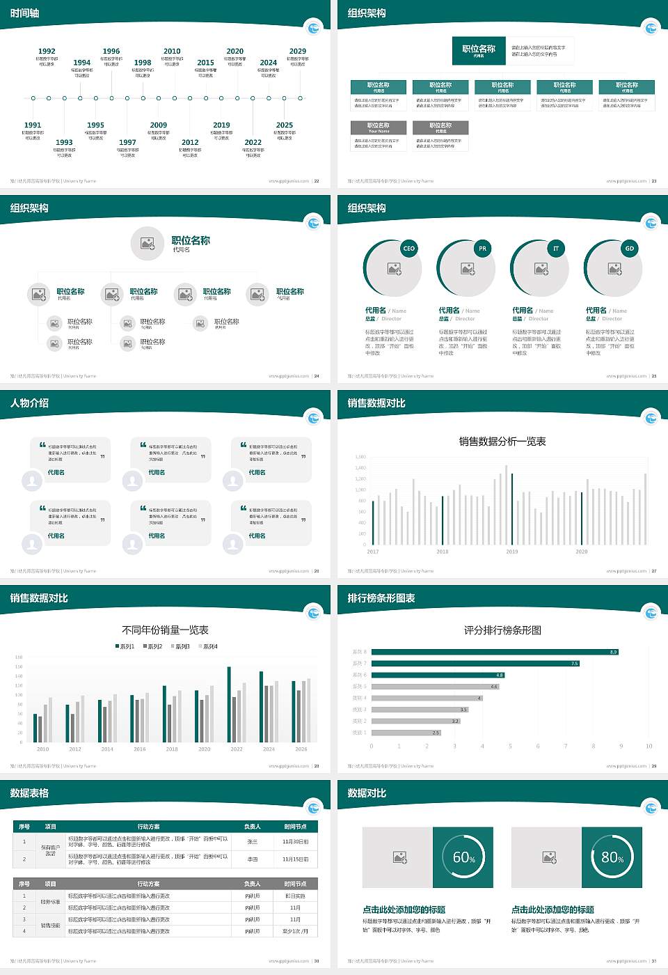 郑州幼儿师范高等专科学校学术汇报/学术交流研讨会通用PPT模板下载16:9格式幻灯片预览图4