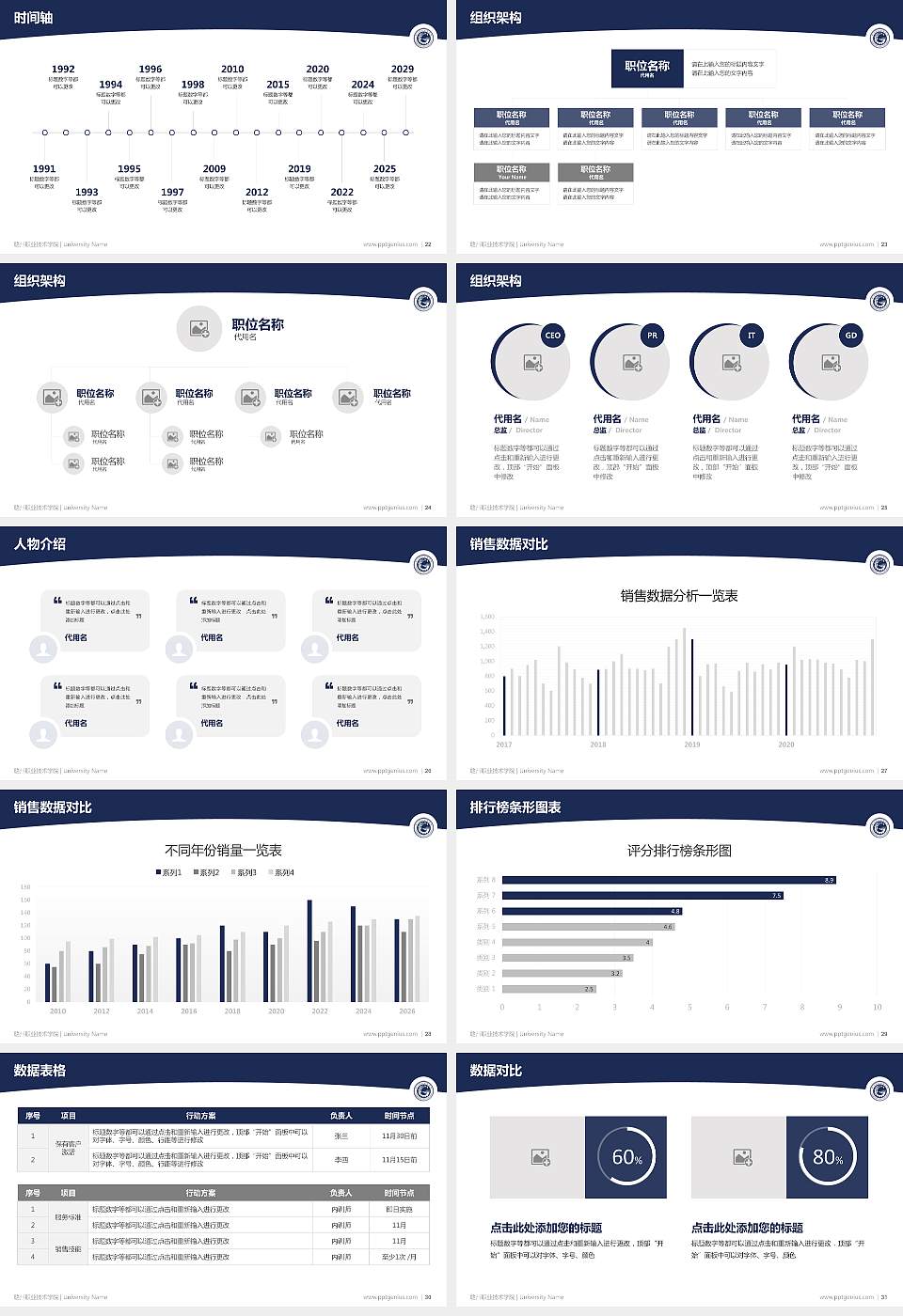 赣州职业技术学院学术汇报/学术交流研讨会通用PPT模板下载16:9格式幻灯片预览图4